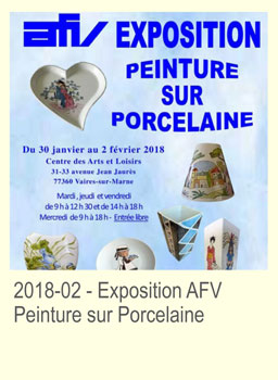 Expo peinture sur porcelaine 2018